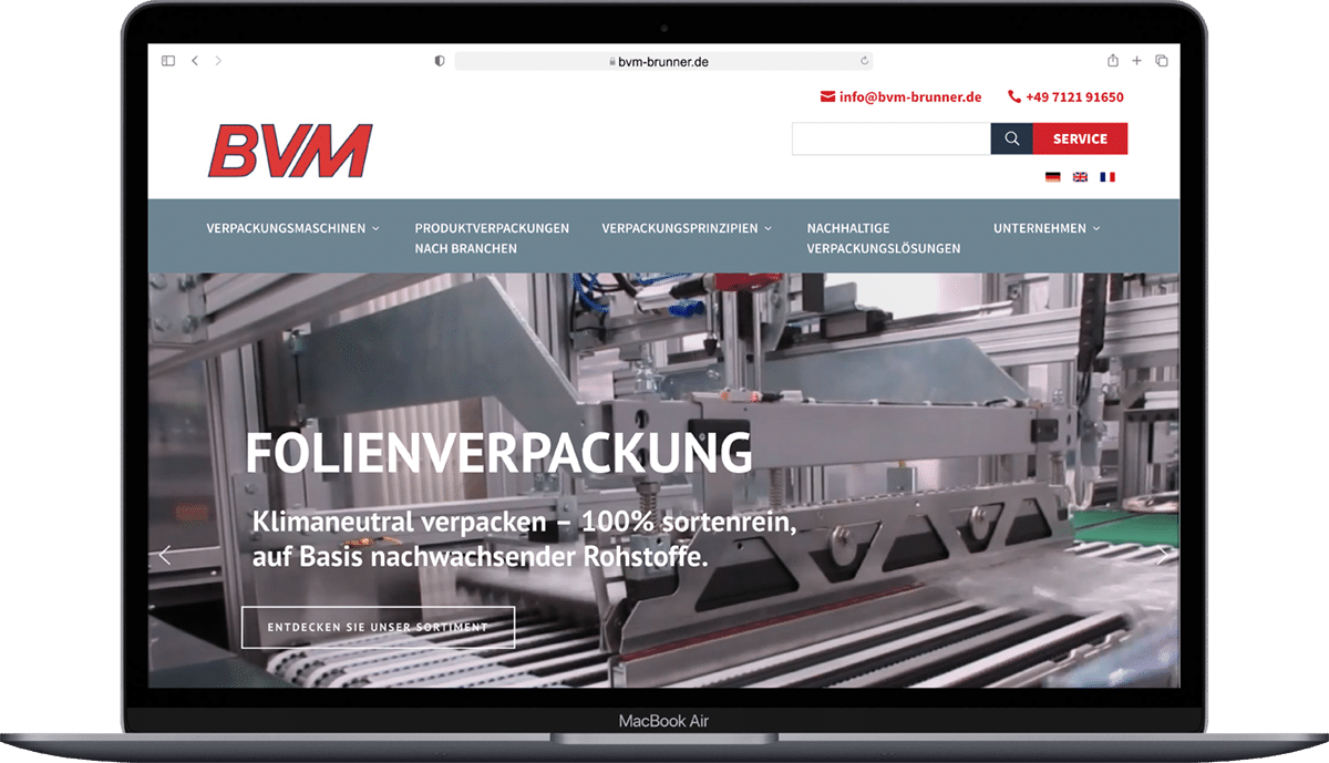 BVM Brunner GmbH & Co. KG: Corporate Website, WordPress