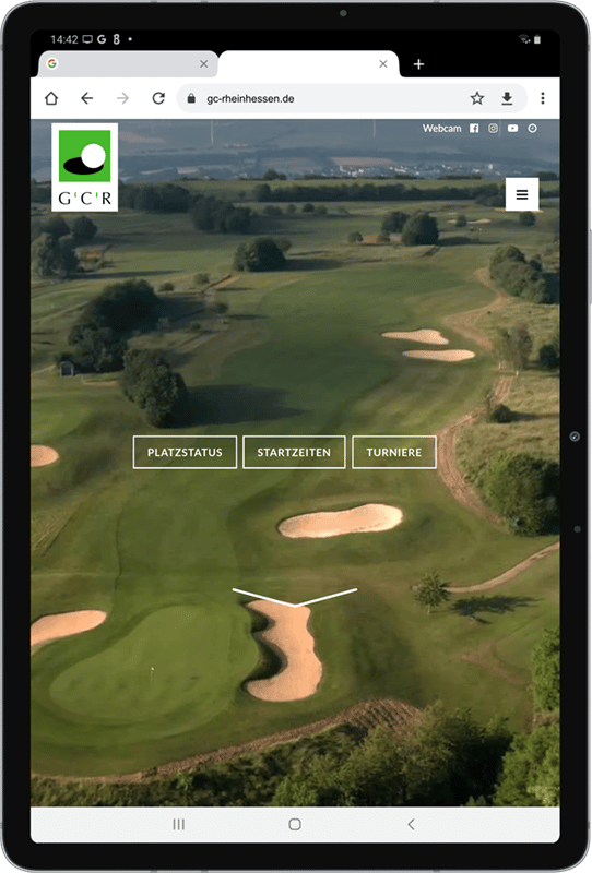 GC Rheinhessen: Golfclub Website, WordPress