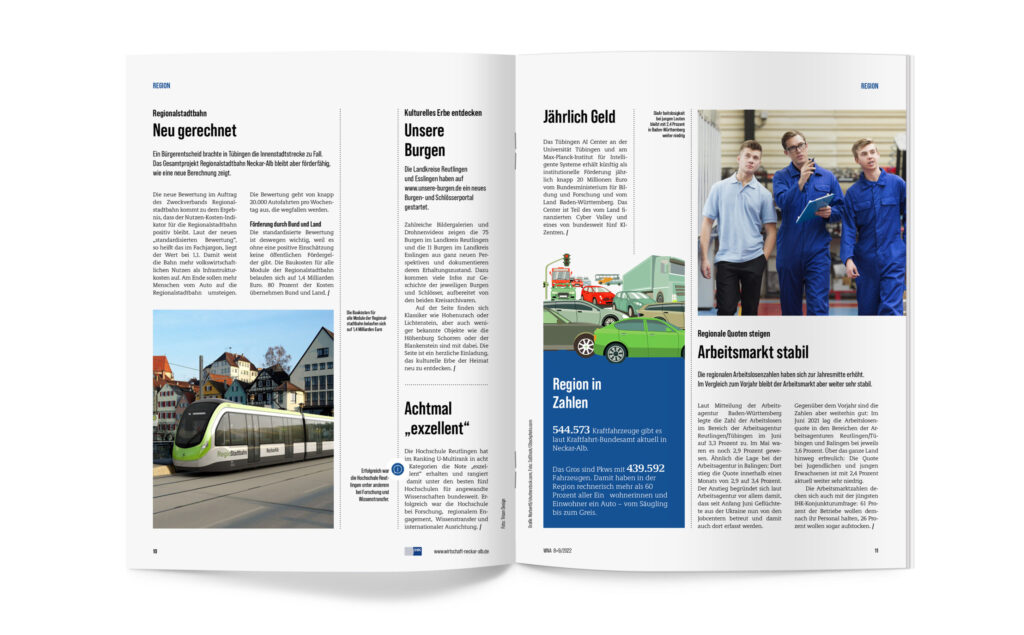 WNA Wirtschaftsmagazin Innenseiten