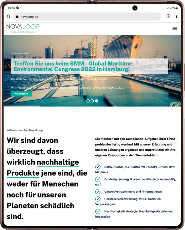 NovaLoop: Corporate Website, WordPress