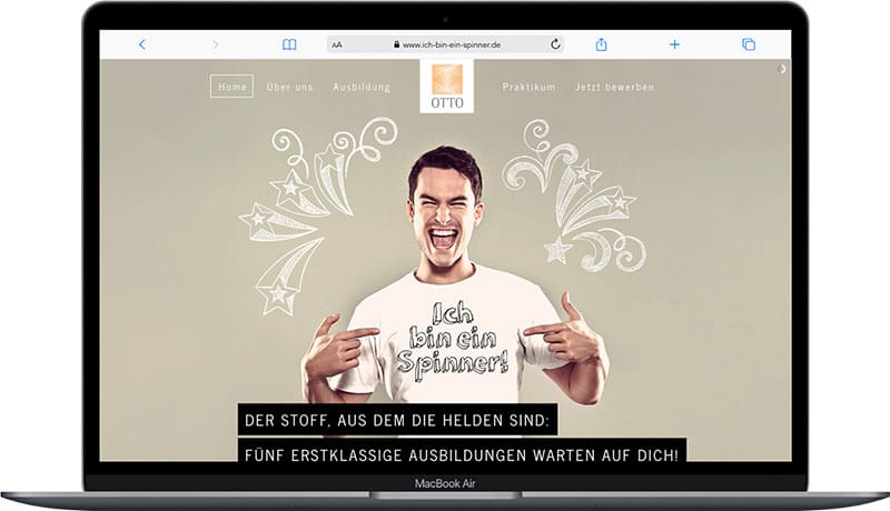 Otto Garne: Microsite